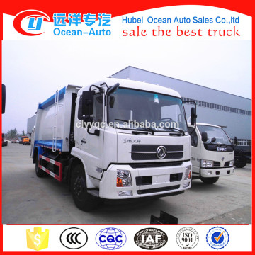 Dongfeng Kingrun caminhão de lixo manual de compressão de 14 toneladas